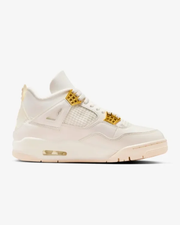 Jordan 4 Retro White And Gold (W) - Imagen 2