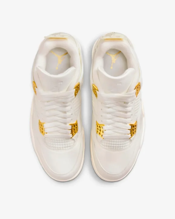 Jordan 4 Retro White And Gold (W) - Imagen 3